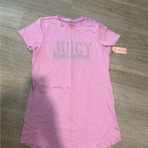 New Juicy Couture Lavender Tee with Sparkling Logo M